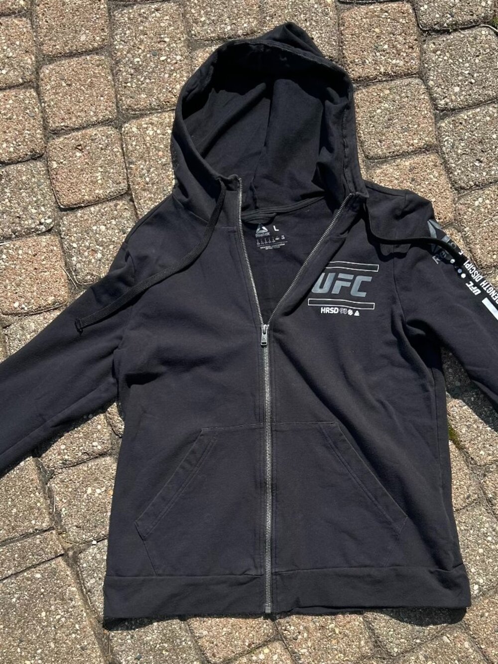 Reebok X UFC Honour Respect Strength Discipline Hoodie Women Large